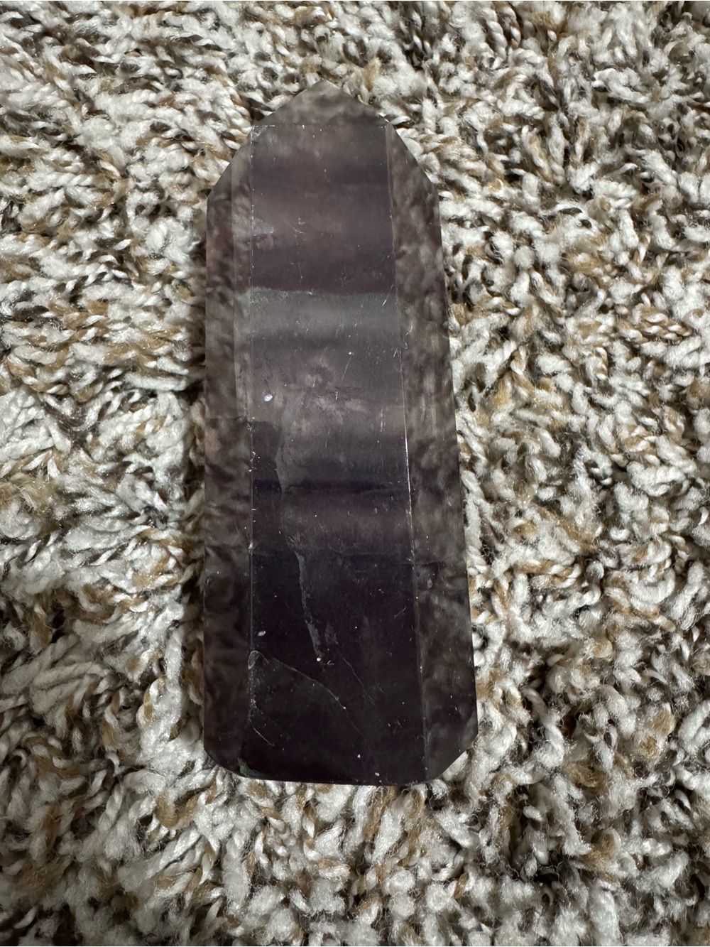 Purple Fluorite Crystal Tower Point – Natural Polished Stone